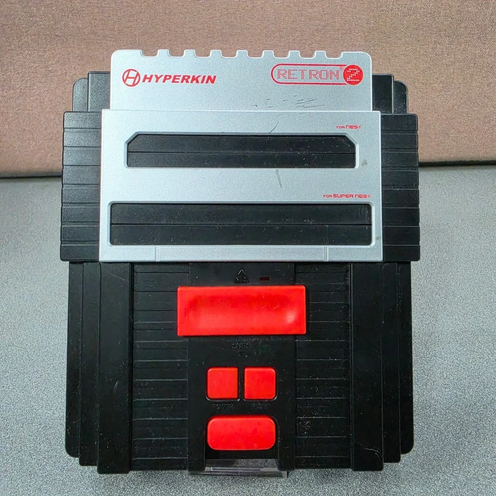 Hyperkin Retron 2 Gaming Console Good NES SNES Dual Slot System - Untested